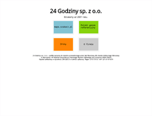 Tablet Screenshot of 24godziny.pl